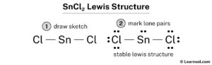 SnCl2 Lewis structure - Learnool