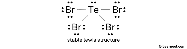 TeBr4 Lewis Structure (Step 2)