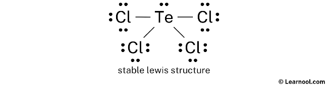 TeCl4 Lewis Structure (Step 2)