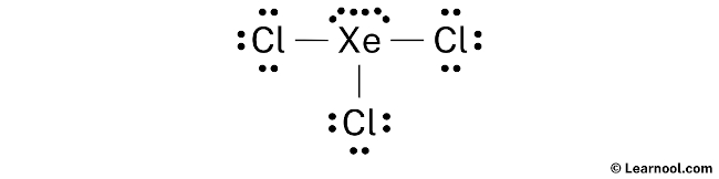 XeCl3- Lewis Structure (Step 2)