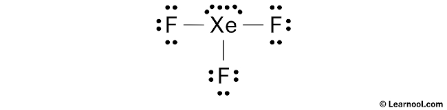 XeF3- Lewis Structure (Step 2)