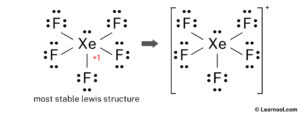 XeF5+ Lewis structure - Learnool