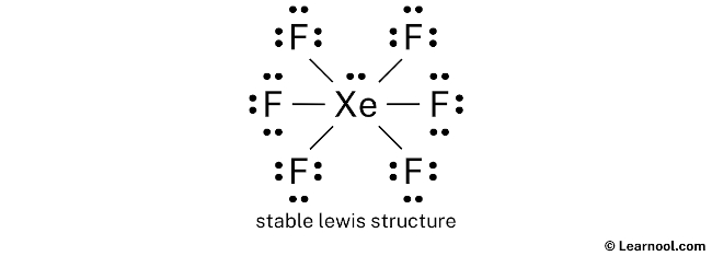 XeF6 Lewis Structure (Step 2)