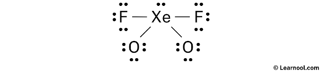 XeO2F2 Lewis Structure (Step 2)
