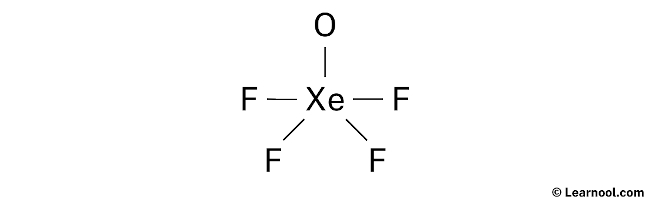 XeOF4 Lewis Structure (Step 1)