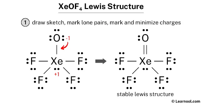 XeOF4 Lewis Structure