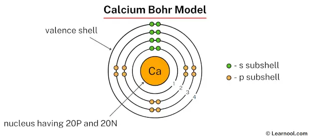 Calcium Bohr Model