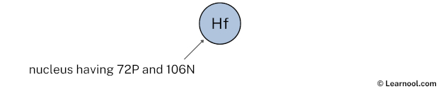 Hafnium nucleus