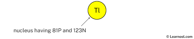 Thallium nucleus