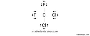 CCl2F2 Lewis structure - Learnool