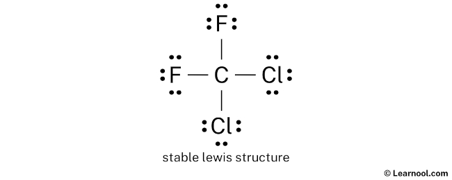 CCl2F2 Lewis Structure (Step 2)