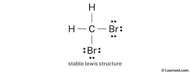 CH2Br2 Lewis Structure (Step 2)