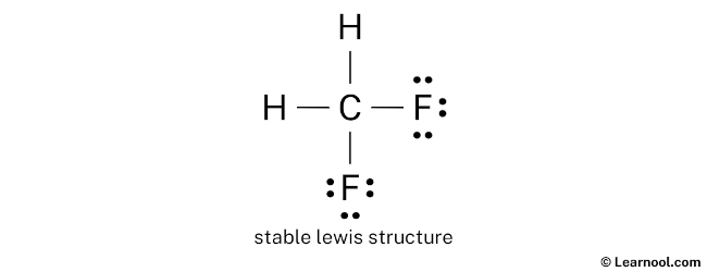 CH2F2 Lewis Structure (Step 2)