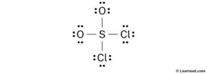 SO2Cl2 Lewis structure - Learnool