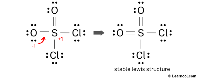 SO2Cl2 Lewis Structure (Step 5)