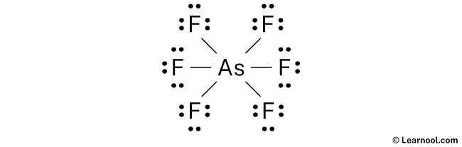 AsF6- Lewis Structure (Step 2)