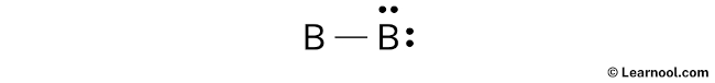 B2 Lewis Structure (Step 2)