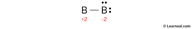 B2 Lewis Structure (Step 3)