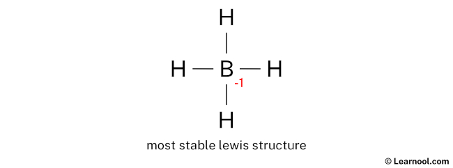 BH4- Lewis Structure (Step 3)