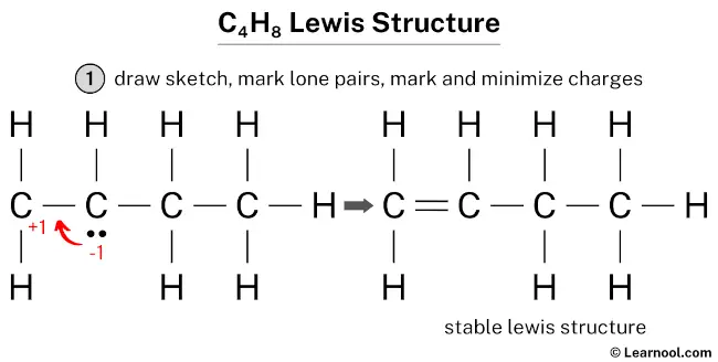 C4H8 Lewis Structure