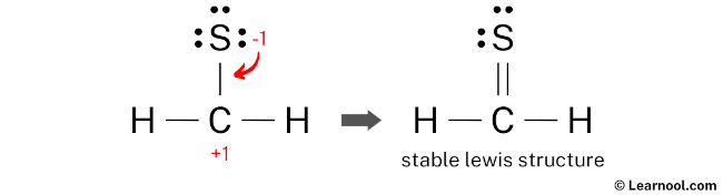 CH2S Lewis Structure (Step 4)