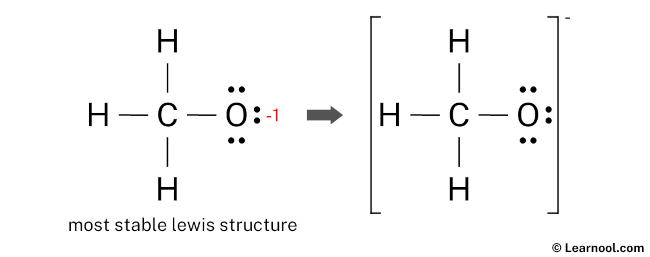 CH3O- Lewis Structure (Final)