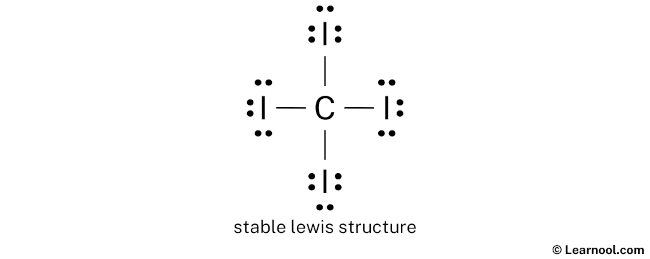 CI4 Lewis Structure (Step 2)