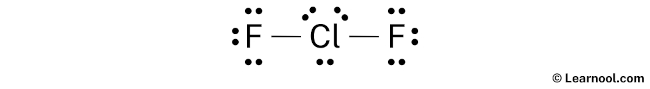 ClF2- Lewis Structure (Step 2)