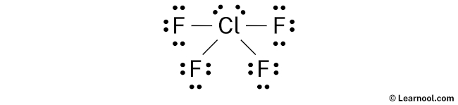 ClF4- Lewis Structure (Step 2)