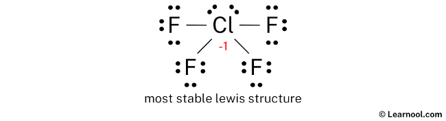 ClF4- Lewis Structure (Step 3)