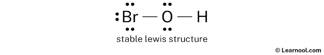 HBrO Lewis Structure (Step 2)