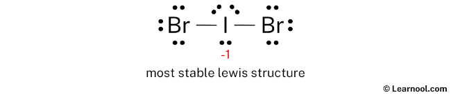 IBr2- Lewis Structure (Step 3)