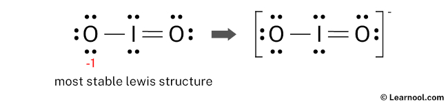 IO2- Lewis Structure (Final)