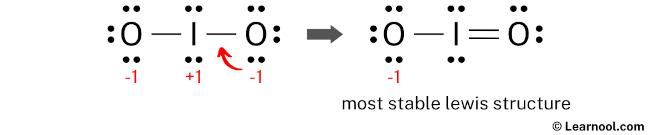 IO2- Lewis Structure (Step 4)