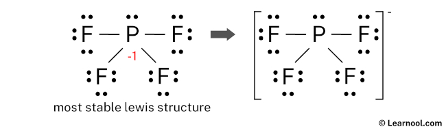 Lewis Structure of PF4- (Final)