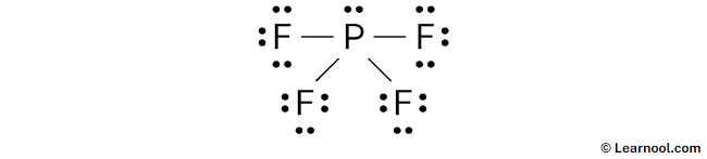 Lewis Structure of PF4- (Step 2)