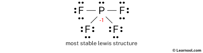 Lewis structure of PF4- Learnool