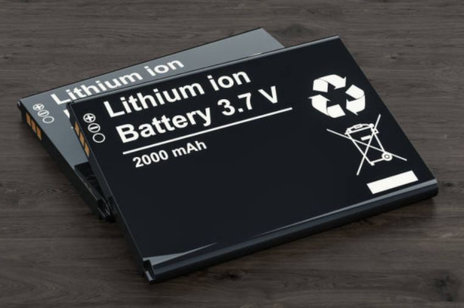 Lithium-Ion Battery Stock Photo