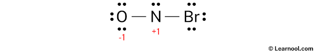 NOBr Lewis Structure (Step 3)