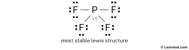 PF4+ Lewis Structure (Step 3)
