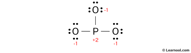 PO3- Lewis Structure (Step 3)