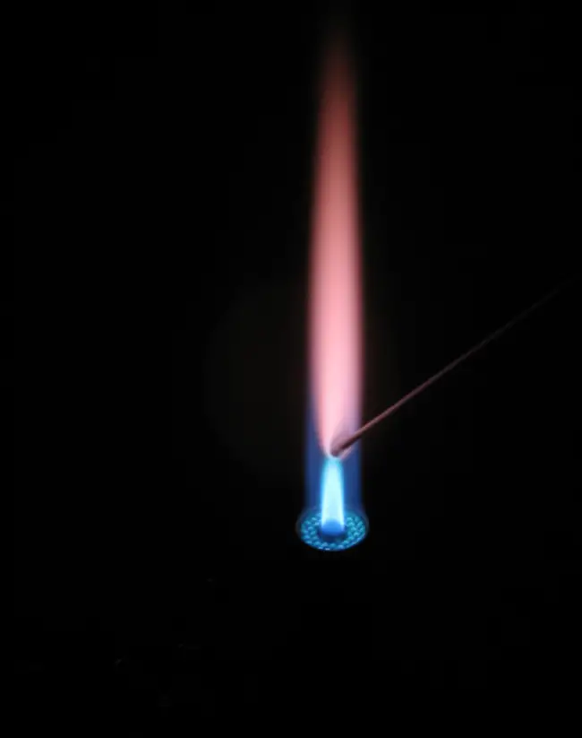 Rubidium's Purple Color Flame
