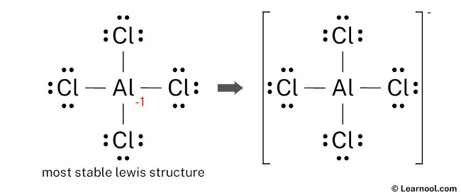 AlCl4 Lewis Structure Learnool AlCl4 Lewis Structure Learnool