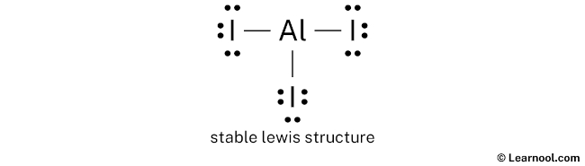 AlI3 Lewis Structure (Step 2)