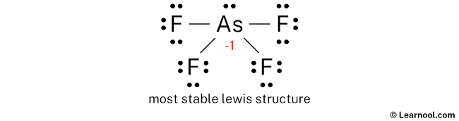 AsF4- Lewis Structure (Step 3)