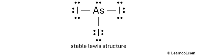 AsI3 Lewis Structure (Step 2)