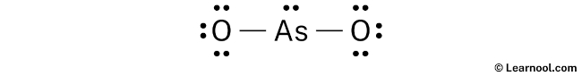 AsO2- Lewis Structure (Step 2)