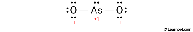 AsO2- Lewis Structure (Step 3)