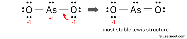 AsO2- Lewis Structure (Step 4)