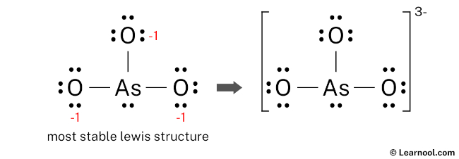 AsO33- Lewis Structure (Final)